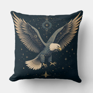 Majestueus Blauwe Adelaar Artistiek Wilde Huisdeco Kussen