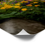 Majestueus Bloeiend Bladerdak Tuinpad Perfect Poster (Hoek)