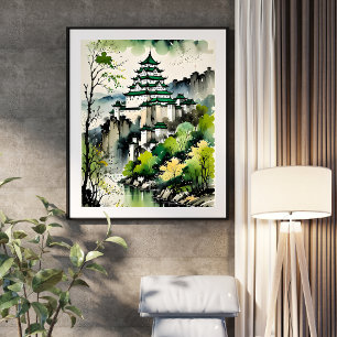 "Majestueus China - Landschappen en stadsgezichten Poster