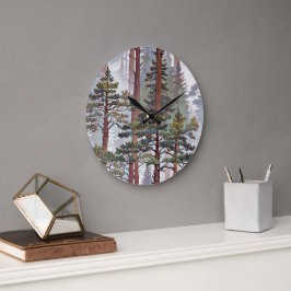 Majestueus dennenbos - Serene boslandschap kunstwe Grote Klok