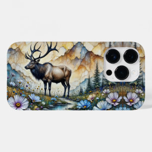 Majestueus eland in bloemrijke bergvallei Case-Mate iPhone 14 pro hoesje