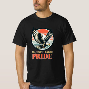 Majestueus en patriottisch adelaarswerk t-shirt
