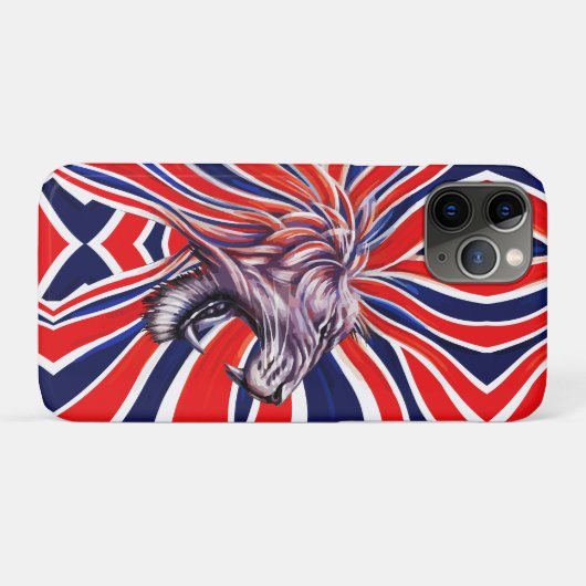 Majestueus Gebrul Case-Mate iPhone Case (Achterkant (horizontaal))