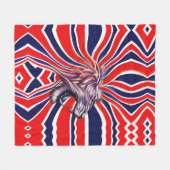 Majestueus Gebrul Fleece Deken (Voorkant (Horizontaal))