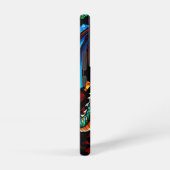 Majestueus Glas in lood Dragon Mythisch Meesterwer Samsung Galaxy Hoesje (Rechterkant)