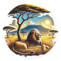 Majestueus gouden Afrikaanse leeuwenportret