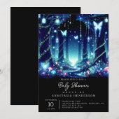 Majestueus grillig betoverd bos Baby shower Kaart (Voorkant / Achterkant)