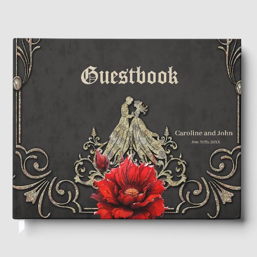Majestueus hart, een gotische Romance Gastenboek (Voorkant)