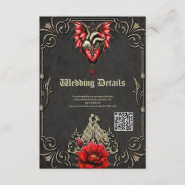 Majestueus hart, een gotische Romance Informatiekaartje