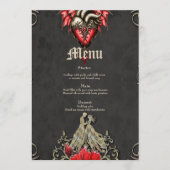 Majestueus hart, een gotische Romance Menu (Voorkant)