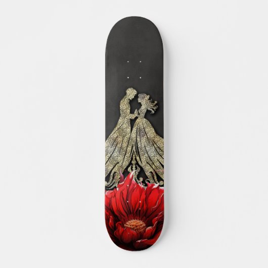 Majestueus hart, een gotische Romance Persoonlijk Skateboard (Voorkant)