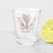 Majestueus hart, een gotische Romance Shot Glas (Achterkant)