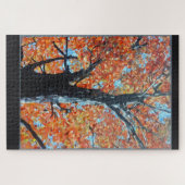 Majestueus herfstboom mozaïek ontwerp legpuzzel (Horizontaal)