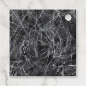 Majestueus hert in de wildernis - Black & White Ar Bedankjes Labels (Achterkant)