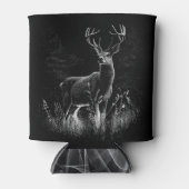 Majestueus hert in de wildernis - Black & White Ar Blikjeskoeler (Voorkant)