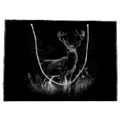 Majestueus hert in de wildernis - Black & White Ar Groot Cadeauzakje (Achterkant)