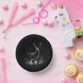 Majestueus hert in de wildernis - Black & White Ar Papieren Kommen (Feest)