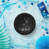 Majestueus hert in de wildernis - Black & White Ar Papieren Kommen (Feest)