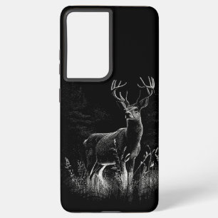Majestueus hert in de wildernis - Black & White Ar Samsung Galaxy Hoesje