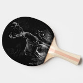 Majestueus hert in de wildernis - Black & White Ar Tafeltennisbatje (Zijkant)