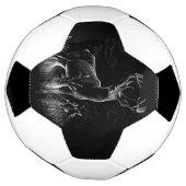 Majestueus hert in de wildernis - Black & White Ar Voetbal (Gedraaid)