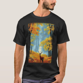 Majestueus hert in het herfstbos #2 t-shirt