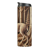 Majestueus hert in het serene bos thermosbeker (Geroteerd rechts)