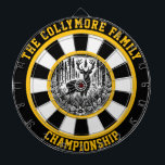 Majestueus hert in Target Art Dartbord<br><div class="desc">Circulair ontwerp met een hert met geweien in een rustig bos,  omlijst met een doel.</div>