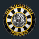 Majestueus hert in Target Art Dartbord<br><div class="desc">Circulair ontwerp met een hert met geweien in een rustig bos,  omlijst met een doel.</div>