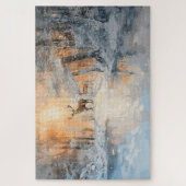 Majestueus hert in winterbos kunst legpuzzel (Verticaal)
