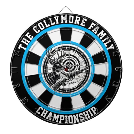 Majestueus hert met doeloverlay dartbord (Voorkant)