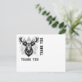 Majestueus hert met een derde oog en geometrisch p briefkaart (Staand voorkant)