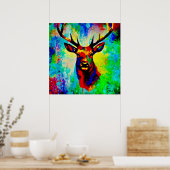 majestueus hert poster (Keuken)