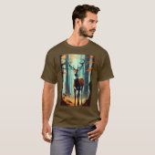 Majestueus hert te midden van de herfst pracht #3 t-shirt (Voorkant volledig)