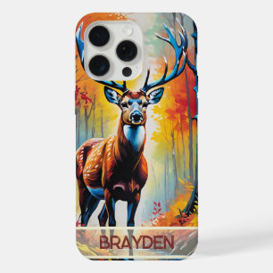 Majestueus hert te midden van herfstpracht iPhone 15 pro max case