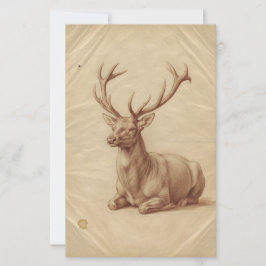 Majestueus herten wildlife olieverfschilderij - El