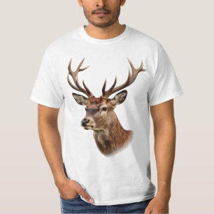 Majestueus hertenbok portret met grote gewei t-shirt