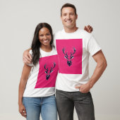 Majestueus hertenkop logo ontwerp. t-shirt (Unisex)