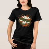 Majestueus hertenlandschap Tri-Blend shirt (Voorkant)