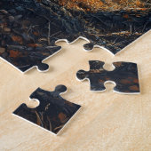 Majestueus hertenverblijf in het bos legpuzzel (Zijkant)