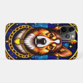 Majestueus Hondenportret 💎 Levendig Mozaïek Hond Case-Mate iPhone Case (Achterkant (horizontaal))