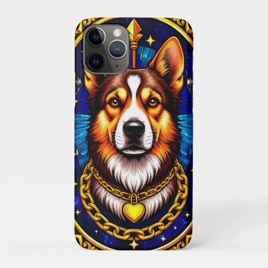 Majestueus Hondenportret 💎 Levendig Mozaïek Hond Case-Mate iPhone Case (Achterkant)