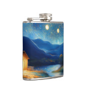 Majestueus huisje onder de maankolf heupfles (Rechts)