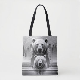 Majestueus IJsbeerhoofd Arctische Wilde Dieren 🐻 Tote Bag