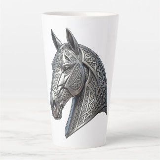 Majestueus Keltisch zilveren paardenhoofd met knoo Latte Mok