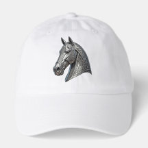 Majestueus Keltisch zilveren paardenhoofd met knoo