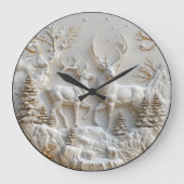 Majestueus kerstrendierdecor grote klok (Voorkant)