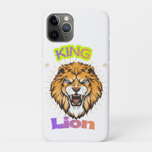 Majestueus Koning Leeuw Kroon Portret Ontwerp Case-Mate iPhone Case