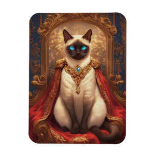 Majestueus Koninklijk Siamees Kat Portret Magneet