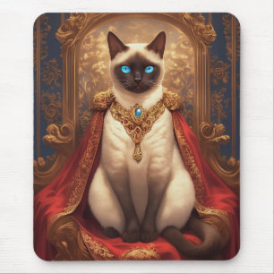 Majestueus Koninklijk Siamees Kat Portret Muismat
